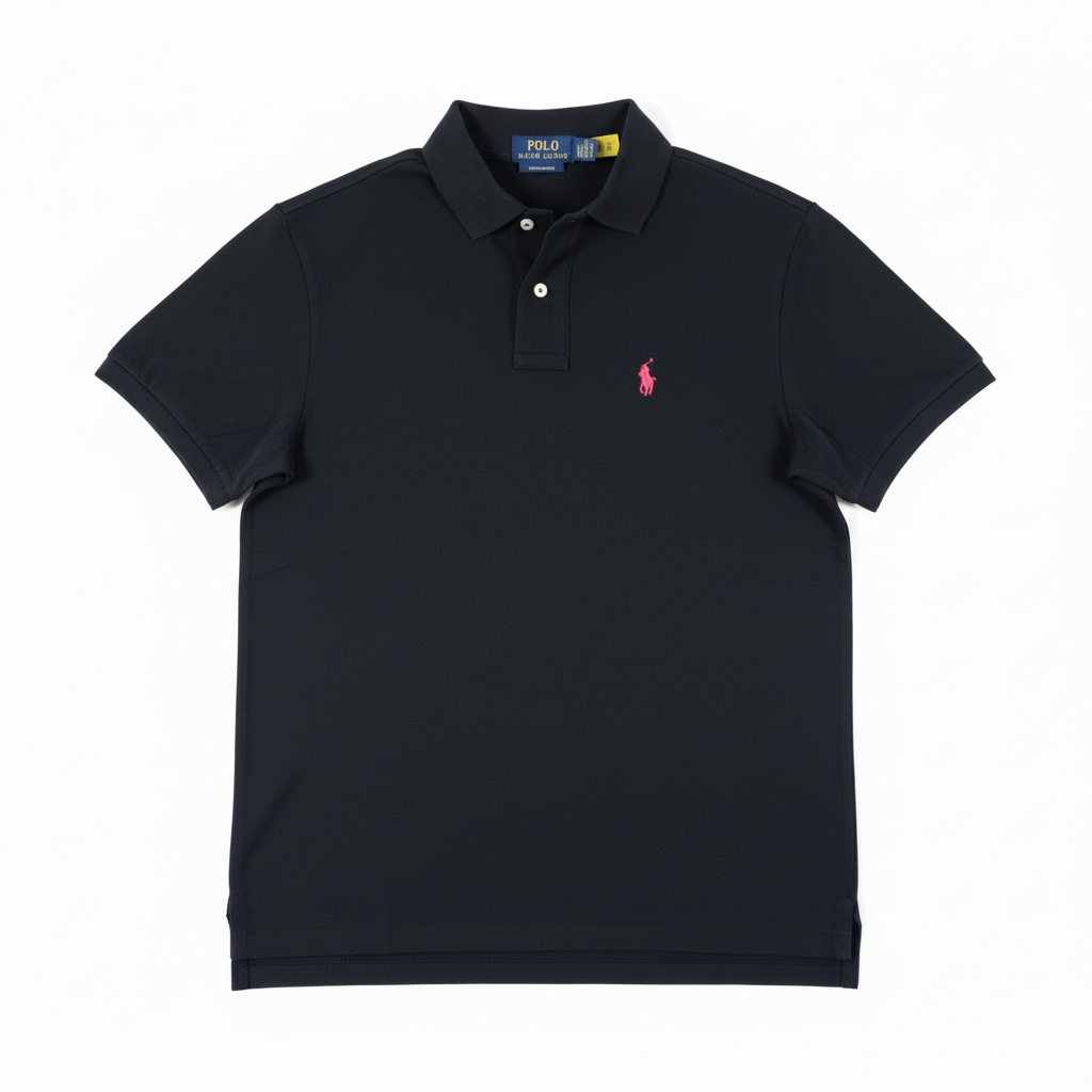 Polo Ralph Lauren – Custom Slim Fit (Noir / Logo Rouge) taille L