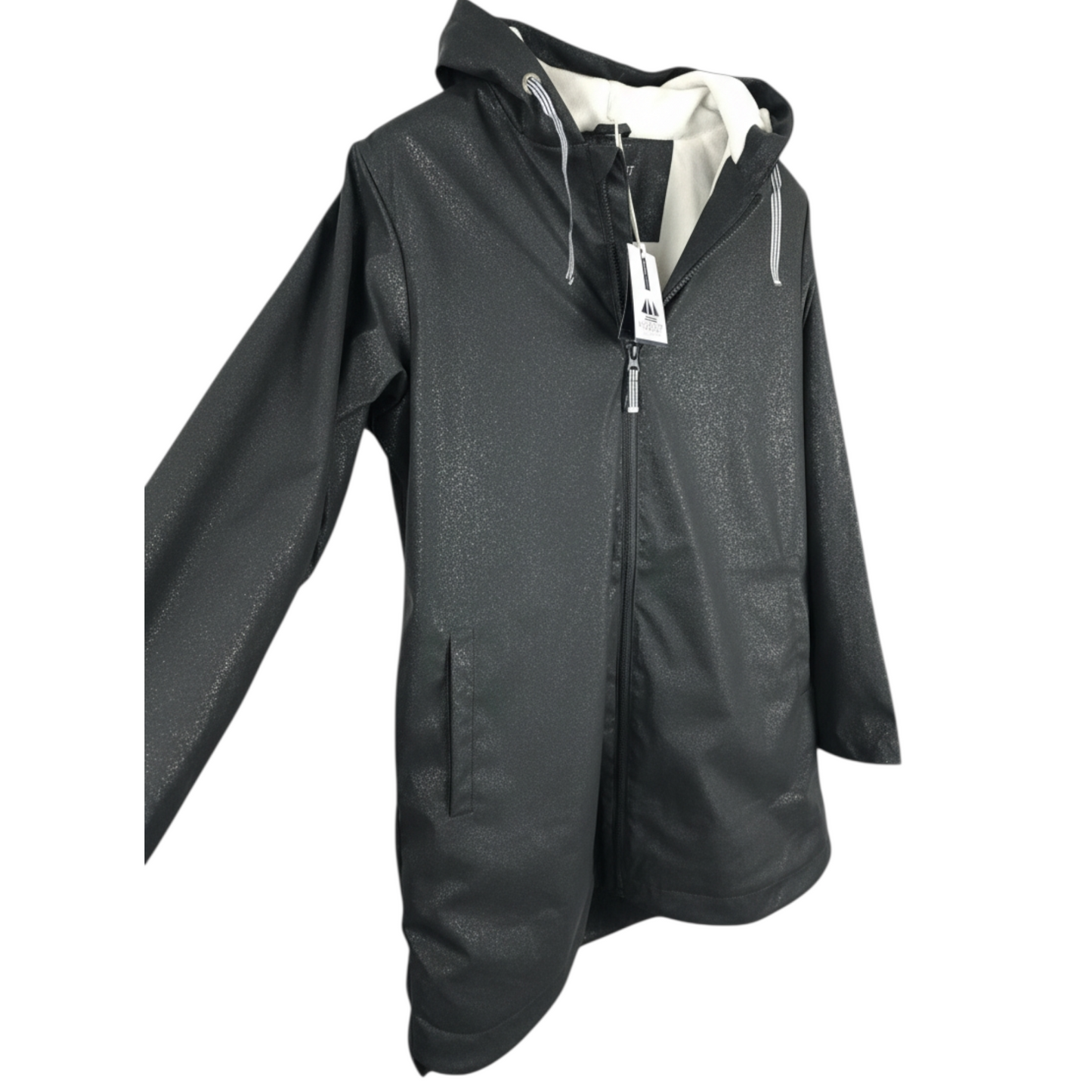 Parka imperméable Hublot Mode Marine Marlene – Carbone pailleté (Taille M)