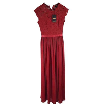 Robe longue rouge MIUSOL en dentelle – Taille S – Élégante & fluide