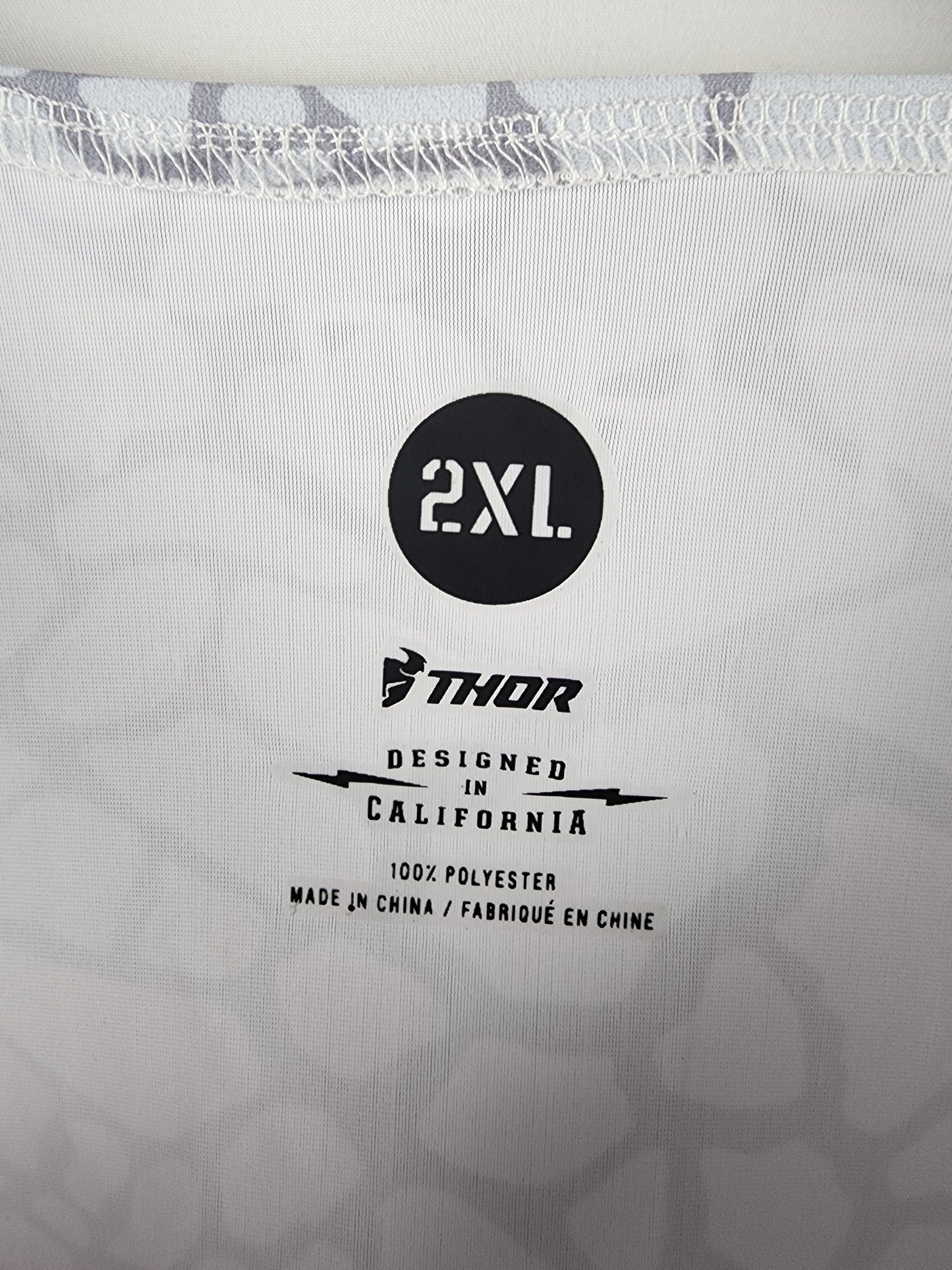 Maillot Motocross THOR – Blanc/Bleu/Orange – Taille 2XL