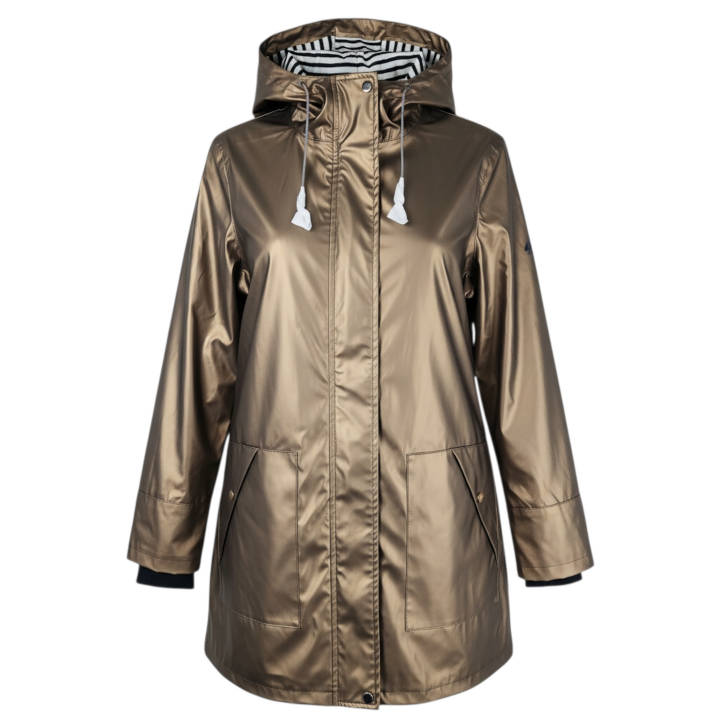Ciré 3/4 Hublot Mode Marine Taille L à capuche femme DANIA métallisé – Doublé polaire