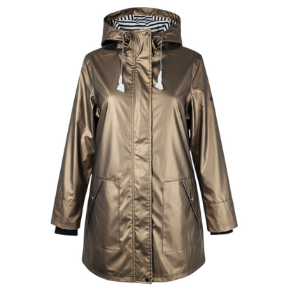 Ciré 3/4 Hublot Mode Marine Taille L à capuche femme DANIA métallisé – Doublé polaire