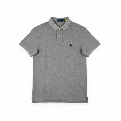 Polo Ralph Lauren Custom Slim Fit – Gris chiné (Taille L)