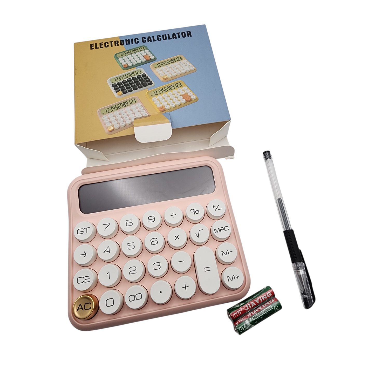 Grande calculatrice de bureau 12 chiffres – Grand écran LCD, touches larges