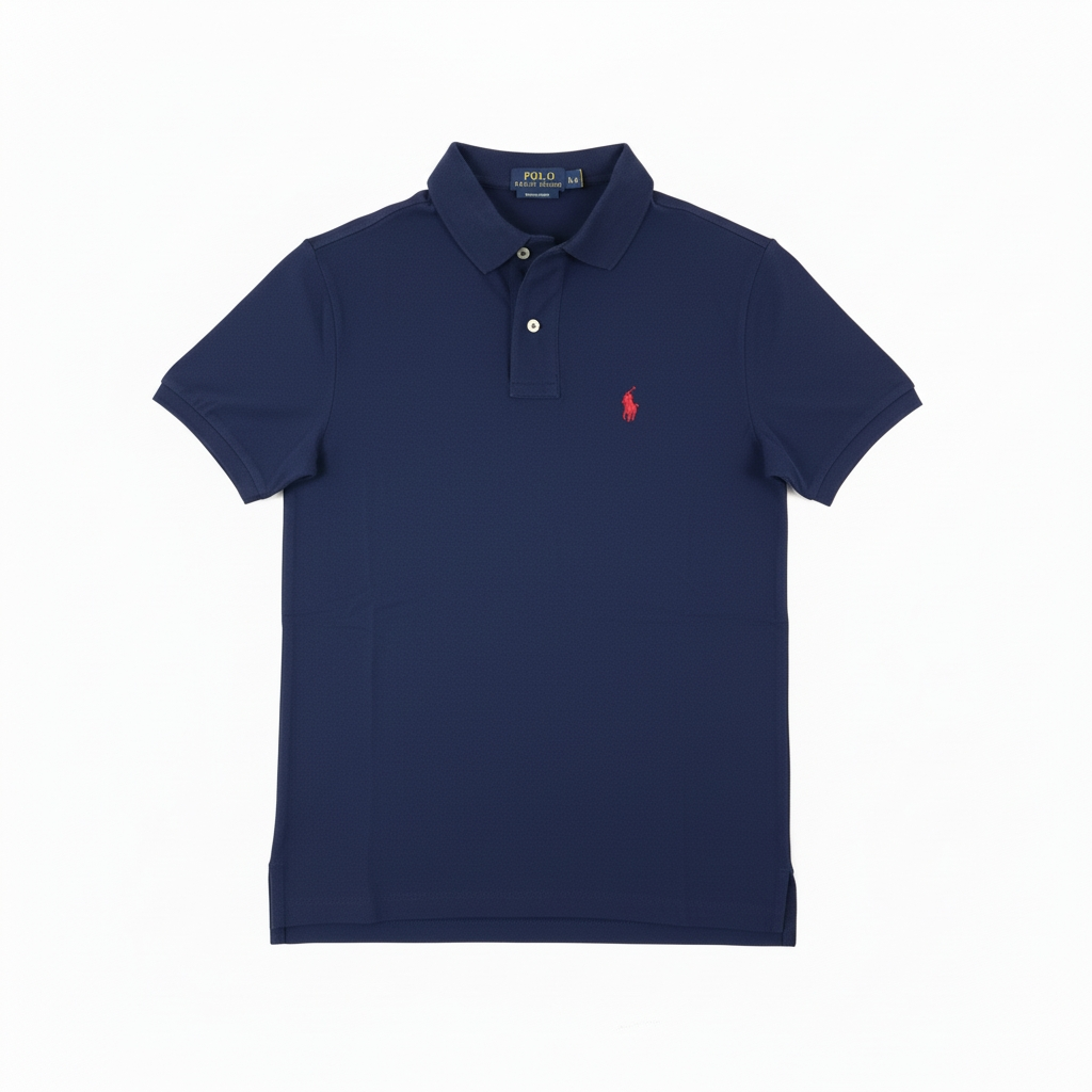 Polo Ralph Lauren Custom Slim Fit – Bleu Marine (Taille S)