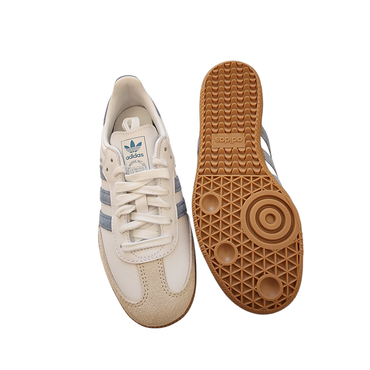 Adidas Samba OG W –Blanc & Bleu Ash Blue (taille 36 2/3)