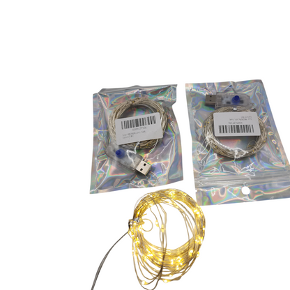 Lot de 2 guirlandes lumineuses LED USB FREMON