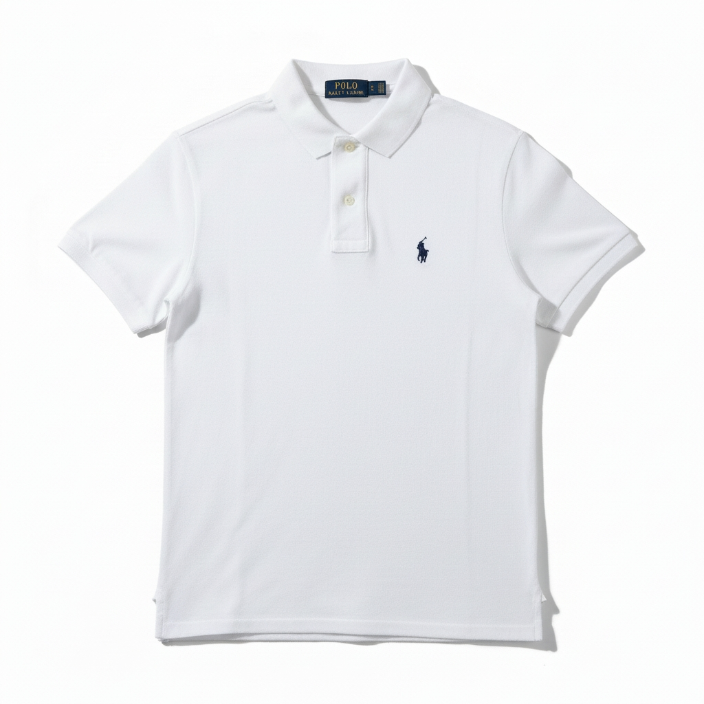 Polo Ralph Lauren Custom Slim Fit – Blanc – Taille M
