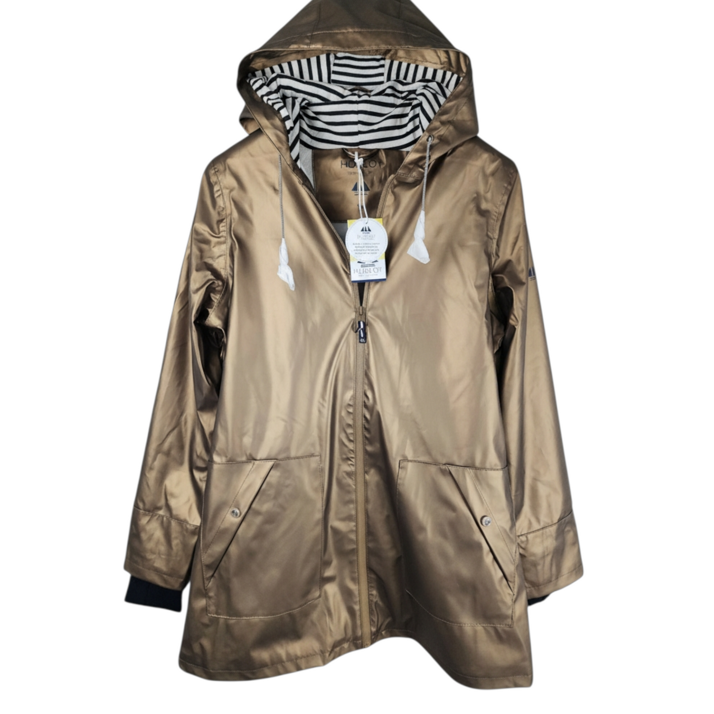 Ciré 3/4 Hublot Mode Marine Taille L à capuche femme DANIA métallisé – Doublé polaire
