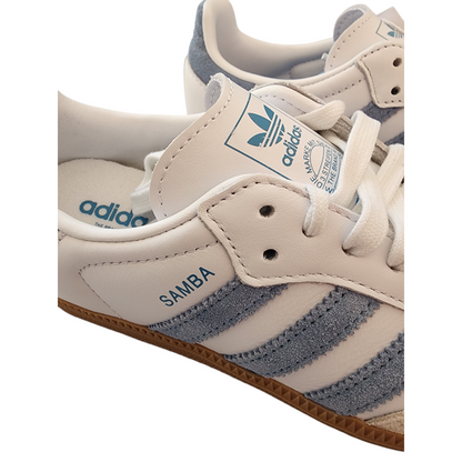 Adidas Samba OG W –Blanc & Bleu Ash Blue (taille 36 2/3)