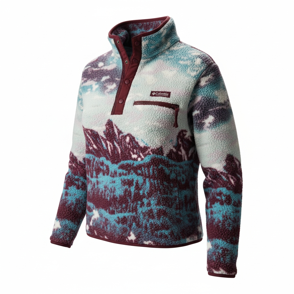 Polaire Columbia Helvetia™ II Printed Cropped Half Snap – Femme (Taille S)