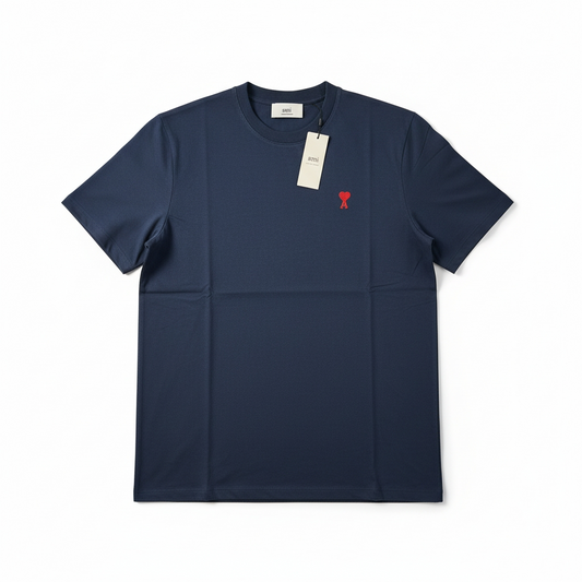 T-shirt iconique AMI Paris en coloris Navy (bleu marine)