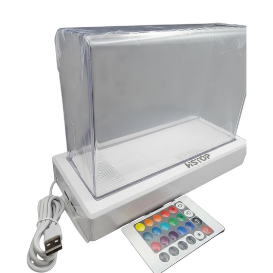 Boîte de rangement lumineuse LED pour Nintendo Switch – Protection & Display (USB + Télécommande)