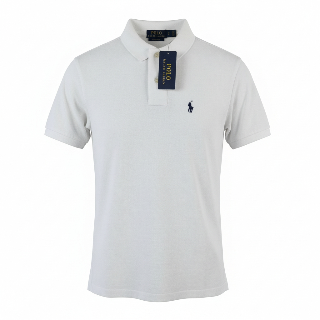 Polo Ralph Lauren Custom Slim Fit – Blanc – Taille M