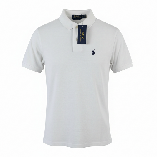 Polo Ralph Lauren Custom Slim Fit – Blanc – Taille M