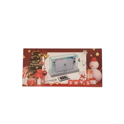 Boîte de rangement lumineuse LED pour Nintendo Switch – Protection & Display (USB + Télécommande)